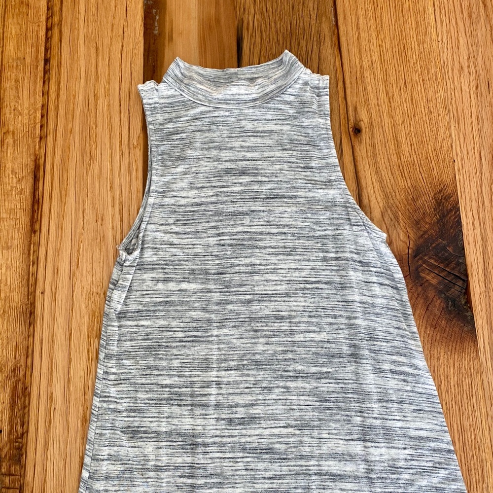 Heather Gray Sleeveless T-shirt Dress - Picture 4 of 8